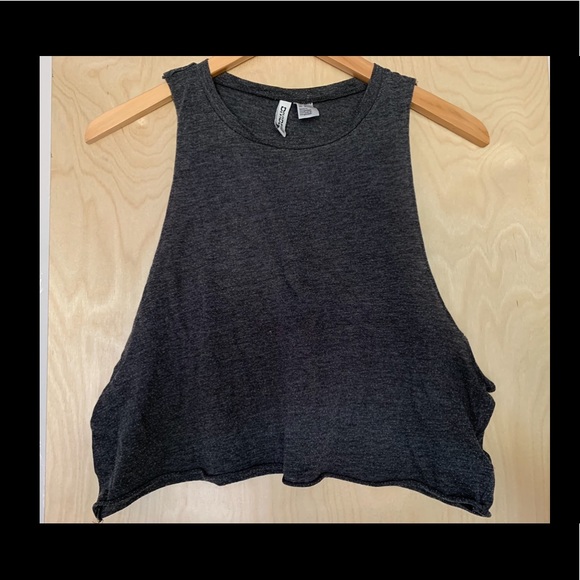 H&M Tops - 3/$15 Grey crop top sz M